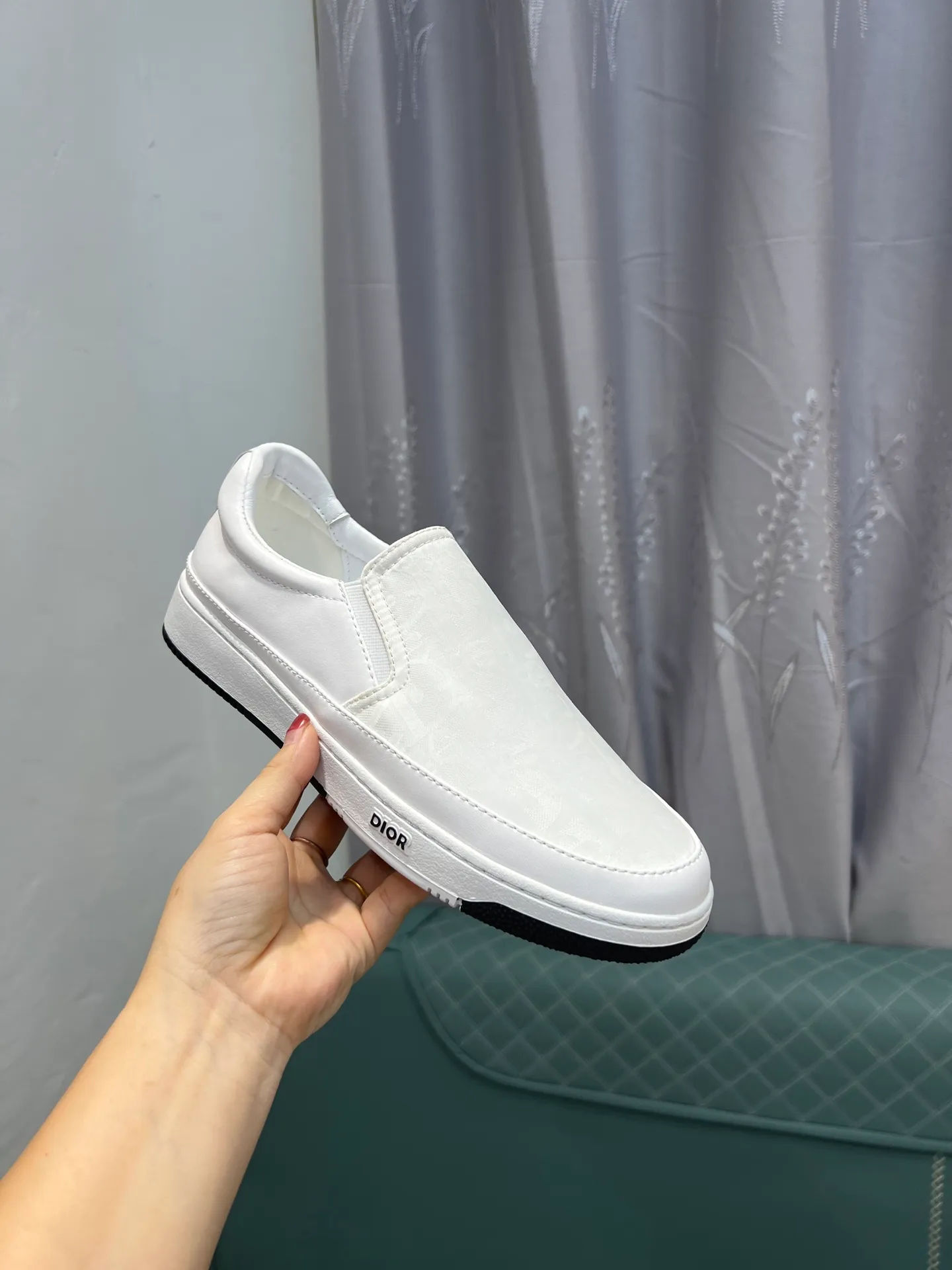 Men's shoes 💰420 [Dior] 🔝The latest masterpiece of high-end men's shoes brand: original special cloth fabric imported from Italy + cowhide + imported sheepskin lining 🔥Original toe-cap rubber outsole Soft and comfortable, making walking more convenient and comfortable! Size: 38-44 (45 can be customized)